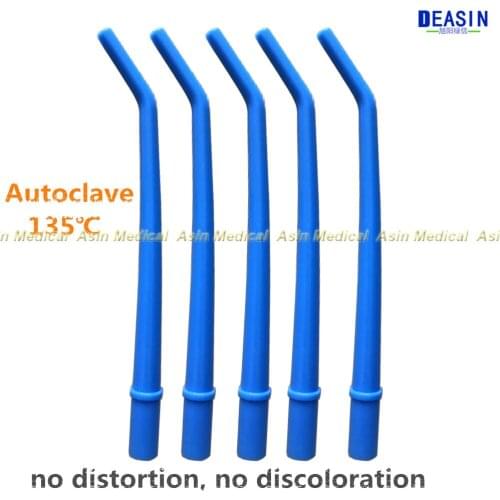 25pcs x Dental Material autoclave strong Suction tips Nozzle Curved Pipe