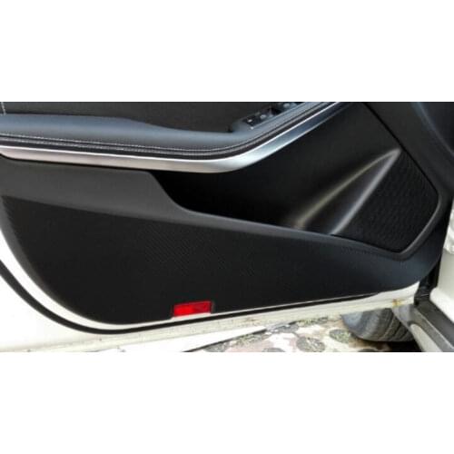 4pcs Car Door Anti Kick Pad Protection mat Carbon Fiber Stickers For Mercedes Benz GLA CLA GLC C class W205/E class W213