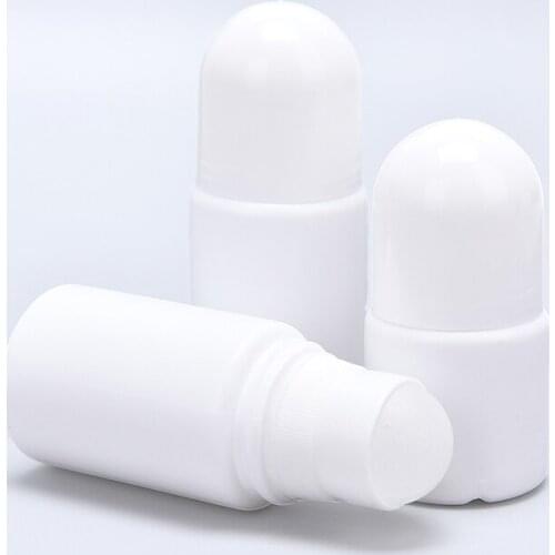 5pcs/set 30/50ML Plastic Roller Bottles Empty Refillable Rollerball Bottle For DIY Deodorant Essential Oils Perfume Cosmetics