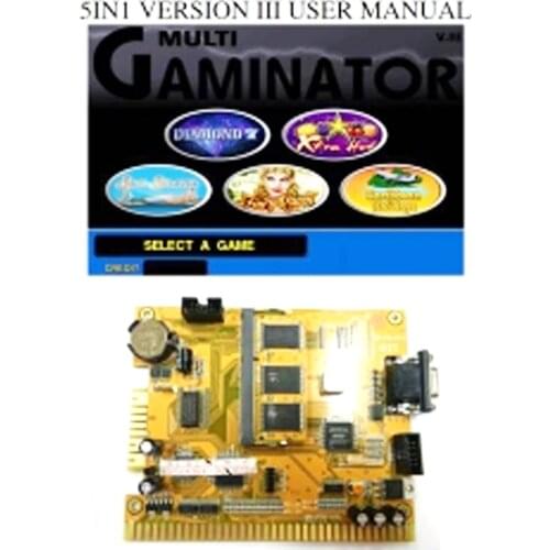 5 In 1 V3 Game PCB Yellow Board Poker Motherboard For Gambling Casino Slot Machine DIY