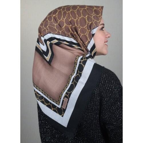 BONJELA PATTERNED COTON SCARF-DESEN-53-RENK-14