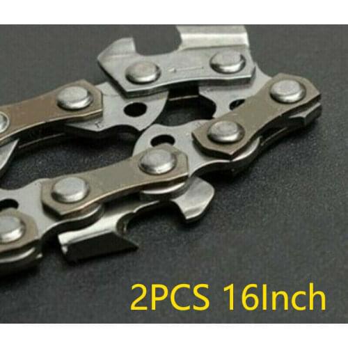2PCS 16" 56 DL Chainsaw Blade Saw Chain 3/8LP 0.050 for Husqvarna 23/41/136/137