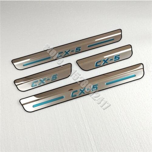 For Mazda CX-5 CX5 2017 2018 2019 2020 Car Styling High Quality Stainless Steel Scuff Plate/Door Sill Door Sill