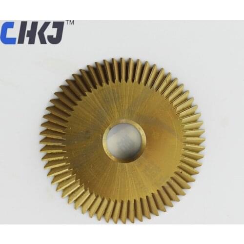 CHKJ For Wenxing 60-tooth double-sided titanium milling cutter NO:0010 Horizontal key machine 60*12.7*7.3MM plane milling cutter
