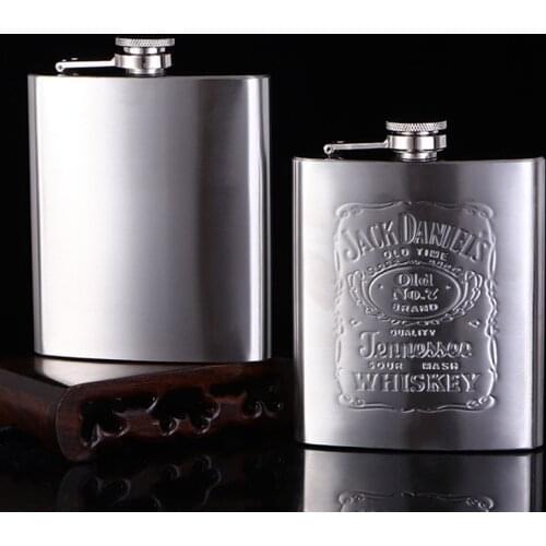 7oz Stainless Steel Hip High Quality Portable Wine Whisky Pot Bottle Hip Flasks Drinker Alcohol Bottle Drinkware Bridesmaid Gift