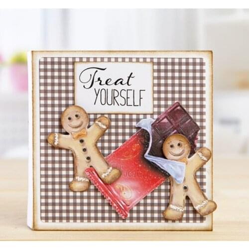 Ginger Bread Candy Chocolate Metal Cutting Dies for DIY Scrapbook Album Chritmas Card Decorative Craft Embossing Die New 2019