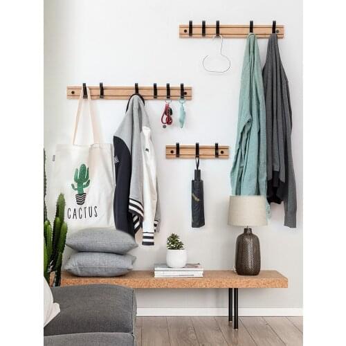 Creative clothes hanger wall hanging wall clothes hook wall bedroom door clothes and hats hook row hook clothes hook