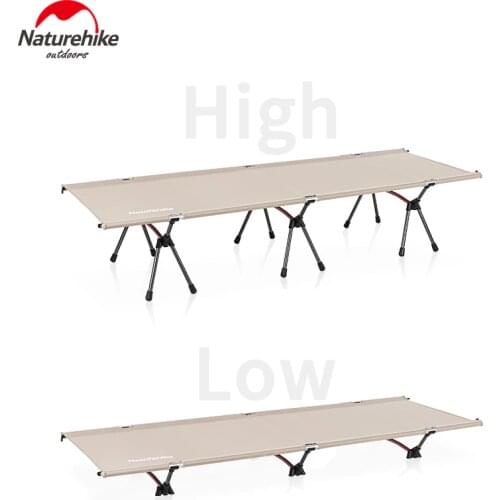 Naturehike Bed High Strength Aluminum Alloy Outdoor Ultralight Camping Folding Bed Sleeping Cot