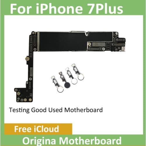 Motherboard For iPhone 7 Plus with Touch id ,Original Unlocked iCloud for iPhone 7 Plus Logic boards 32GB 128GB Black Gold White