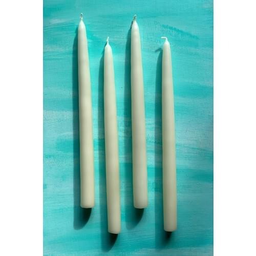 Mysterious Home 4 Pcs Set Cream Candlestick Candle