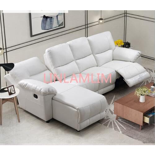 Living Room Sofa set L corner sofa recliner electric couch genuine leather sectional sofas L muebles de sala moveis para casa