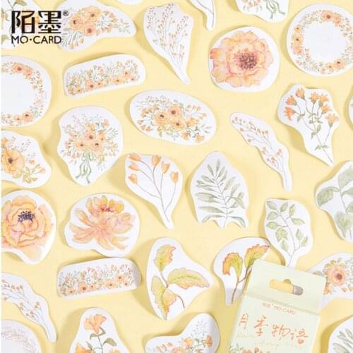 46pcs rose mini Boxed Decorative Stickers Adhesive Stickers DIY Decoration diary Package