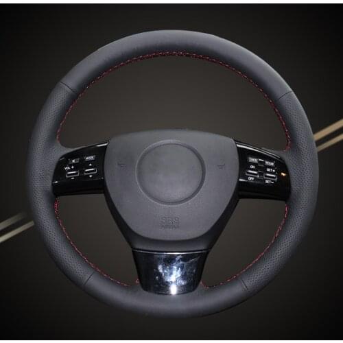 Car Braid On The Steering Wheel Cover for Mazda 6 2010 Gh Mazda 8 2015 DIY Auto Wheel Covers Car-styling Interior Accessories
