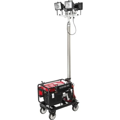 12-16 Hours continuous lighting Mobile Vehicle Mounted Diesel Tower Light 2000W 3000W 5000W