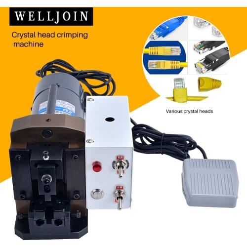 Semiautomatic Rj45 Wire Crimping Machine,RJ45 RJ11 RJ12 Cable Crimper,4p ~10p10c te