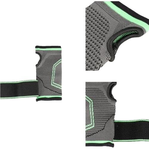 Style Simple Elasticity Sports Safety Series Green Stripe Bandage Hand Palm Support