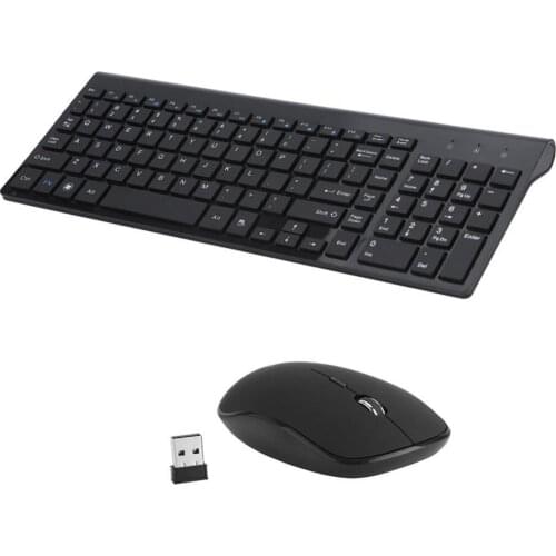 BLUELANS Ultra-thin Stylish Wireless 2.4G Mute Keyboard Mouse Set for Computers/Laptops