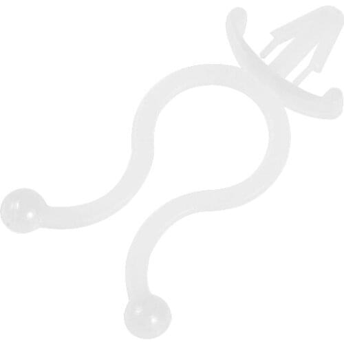 Uxcell 100pcs Twist Lock Cable Wire Ties Nylon U Shape Place 10mm Dia 38.5mm x 20.5mm x 4.5mm Size White