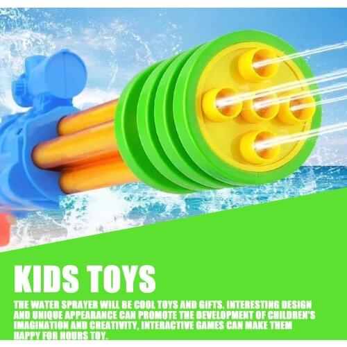 Pull-out Gatling Water Gun Toy High Pressure Water Sprayer Beach Water Gun Summer Outdoor Game Shooter Watergun For Children Toy