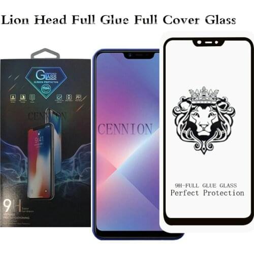 Lion Head Full Glue Full Cover Tempered Glass Screen Protector for iPhone 12 mini 5.4 pro 6.1 pro Max 6.7 11 pro 7 8 Plus Xs XR