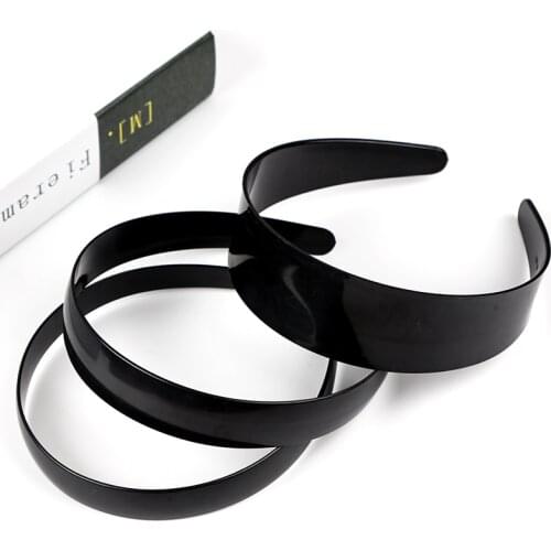 1.8-3.8cm Handmade DIY Hair Accessories Material Plastic Headband Bow Ribbon 2pcs