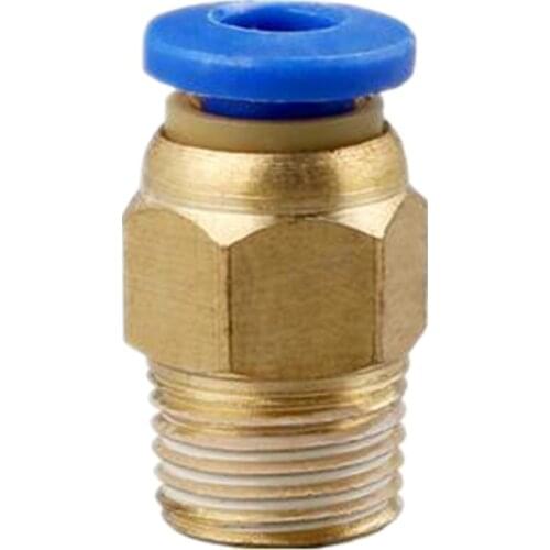 10pcs/lot 1/8 Pneumatic connector PC4-01 PC6-01 PC8-01 PC10-01 PT1/8 Trachea quick-release straight through J-head feed