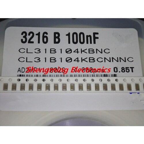 100PCS 1206 104K 50V 100NF 0.1UF 50V 1206 X7R 10% SMD capacitors