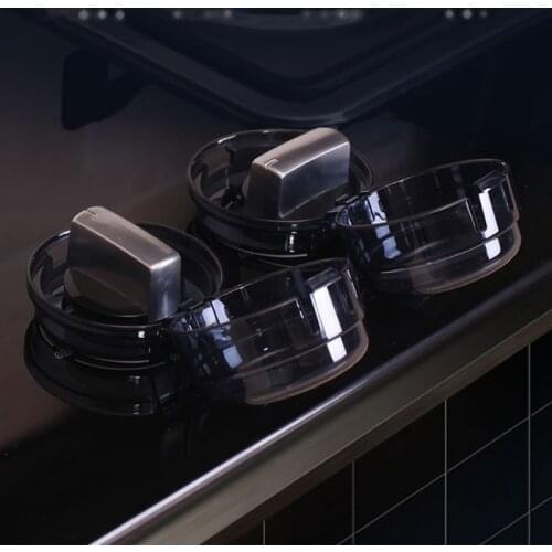 28EC 2 Pcs Baby Safety Oven Lock Lid Gas Stove Knob Covers Kitchen Switch Protector