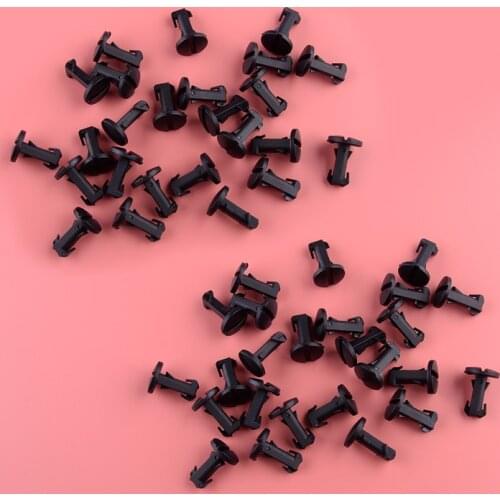 50pcs Car Bumper Trim Tow Eye Cover Clip Fastener Nylon Black Fit for Land Range Rover 2010 2011 2012 2013 2014 LR012844