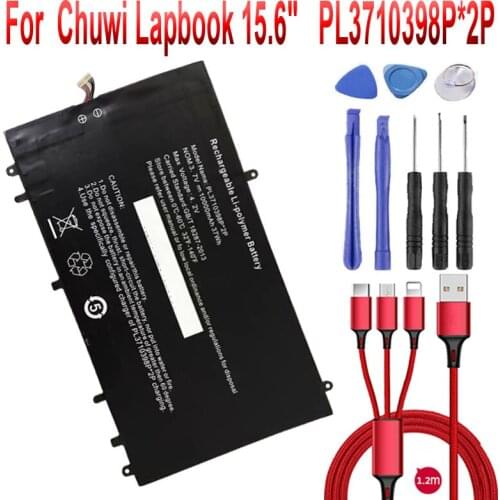 PL3710398P*2P Battery for Chuwi Lapbook 15.6" Tablet PC New Li-Polymer Rechargeable Accumulator Replacement 3.7V