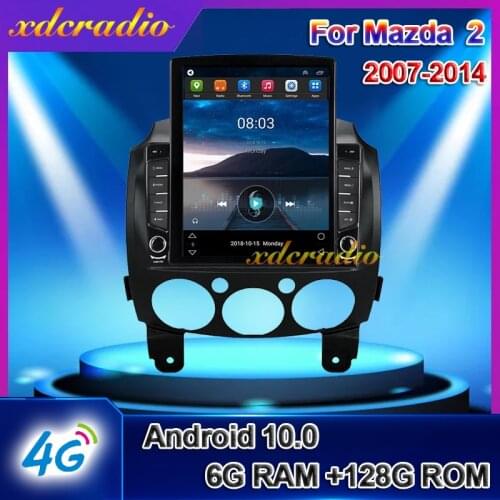 Xdcradio 10.4" Tesla Style Vertical Screen Android 10.0 For Mazda 2 Mazda2 Car Radio Automotivo Dvd Multimedia Player Navigation