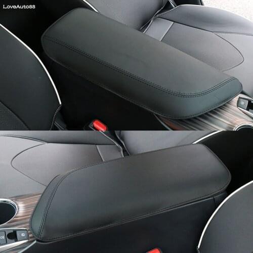 Car Central Armrest Organizer Storage Box Decoration Leather Case Cover For Toyota Camry 2018 2019 2020 2021 Car Accessories