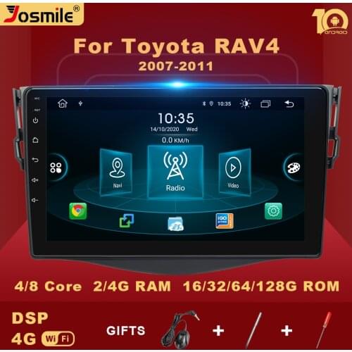 2 Din Android 10 Car Multimedia DVD Player For Toyota RAV4 Rav 4 2007 2008 2009 2010 2011 2012 Radio GPS Video Carplay AI Voice