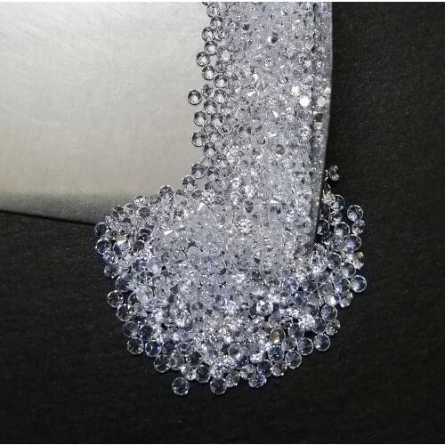 Free Shipping 0.8-2.8mm Round Cut Moissanite DEF White Synthetic Diamond in Wholesale Sale by Piece