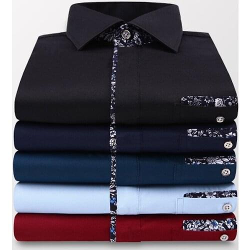 BROWON Brand Casual Summer Shirt Men Dresses Short Sleeve Turn Down Collar Button Down Cotton Polyester Pocket Design Men Shirt