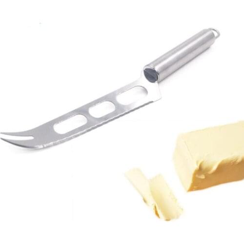 Household Kitchen Tools Stainless Steel Long Handle Cheese Knife Fork Tip Butter Knives LX4394