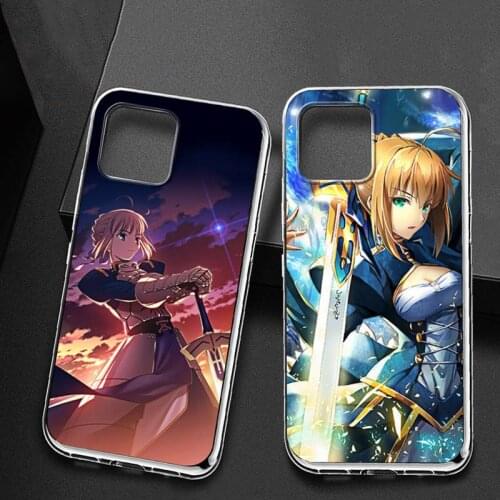 Anime Fate Zero Stay Night Saber Phone Case for iPhone 11 12 pro XS MAX Mini 8 7 6 6S Plus X 5S SE 2020 XR