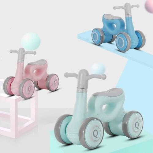 Childrens Scooter Baby Four-wheeled 1-3 Years Old Baby Balance Car Ride on Baby Walker Sliding Car Shipping Free Installation