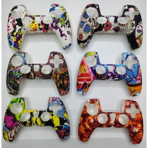 By DHL or UPS 200pcs/lot Silicone Camo Protective Skin Case For PS5 Controller Silicone Cover Shell