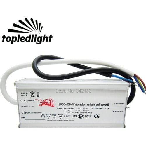 IP67 Waterproof Lighting Transformers 38-48V 2.1A 100W High Power Constant Current Led Driver For DIY Lamp Light Power Supply
