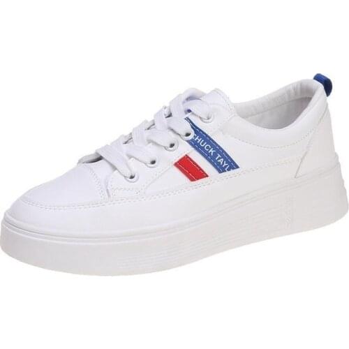 Sneakers Womens Flat Platform Shoes Spring Fashion Casual Thick Bottom Chunky Womens White Pink Sneakers Women Shoes-4 2020