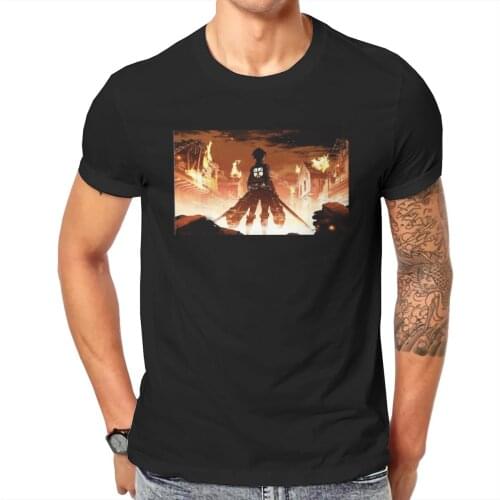Men Attack in Titans 3 Anime Armin Colossal Titan Funny Graphic Classic Top Quality Tshirt