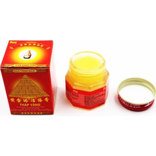 New Pain Cream Vietnam Gold Tower Balm 20g Relieving Itching Muscle Joints Rheumatism Detumescence Ointment Active Cream China