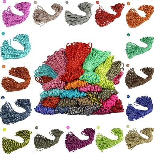 Wholesales Multifunction Paracord Fire Making Paracord 550 Paracord With Tinder Fishing Line Personal Survival Paracord 100ft