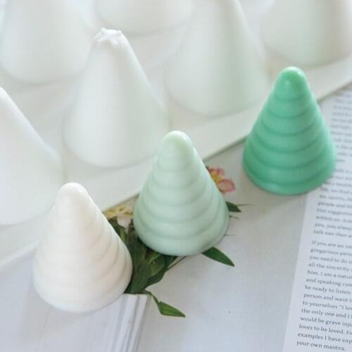 PRZY Silicone Mold Pines Christmas Tree Soap Molds Gypsum Chocolate Candle Molds Handmade Clay Resin Moulds Silicone Rubber