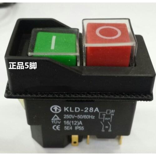 Starting switch waterproof magnetic switch KLD-28 KLD-28A Magnetic self-locking switch 16A 250V