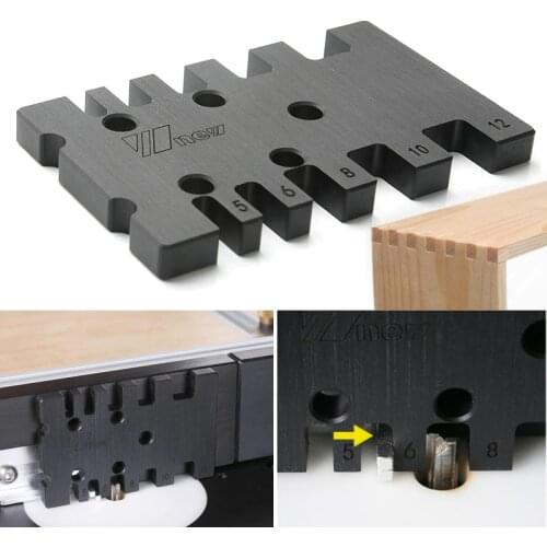 Tenon Caliper Metric and Imperial Scale Card Gauge Measuring Tool for Woodworking Pusher Table Saw Flip-chip Engraving Machine