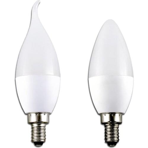 High Brightness LED Bulb E14 LED Light 5W 7W 9W SMD 2835 Daylight LED Candle Bulb 220V AC Energy Saving Bulb bombilla led e14