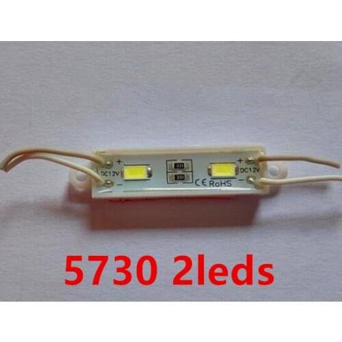 DC12V 5730 2 LED Modules IP66 Waterproof Led Backlight for Advertising Brighter than 2835 5050 3528 Mini led module