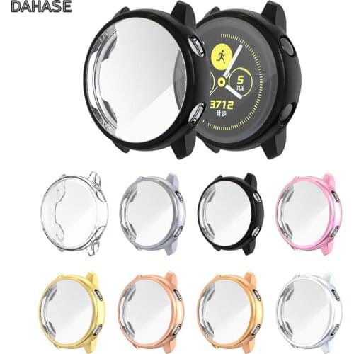 Screen Protector Case For Samsung Galaxy Watch Active Cover All-Around Ultra Thin Soft TPU Silicone Protection Watch Case